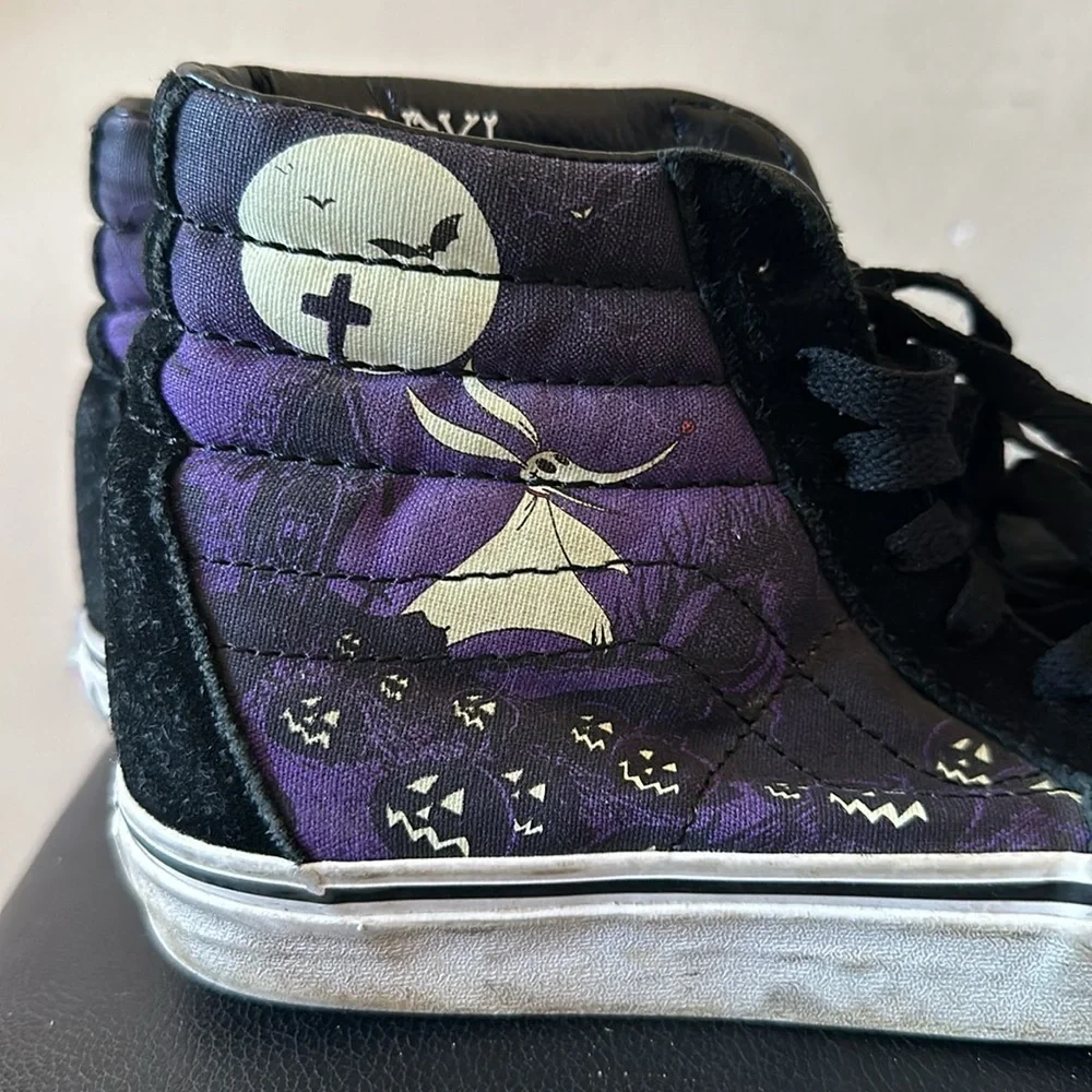 Vans Nightmare Before Christmas Sk-8 Hi Black Purple Sneakers Jack Sally Zero
